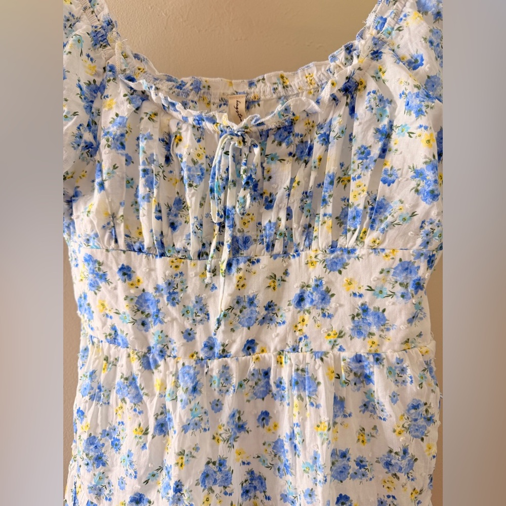 Kingston Grey Juniors' Floral-Print
Cotton Puff-Sleeve‎ Mini Dress Small - Picture 5 of 16